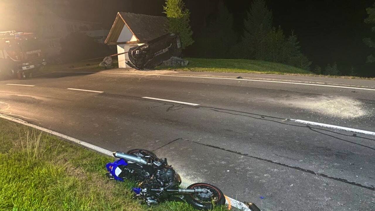 Verkehrsunfall: Motorradfahrer Bei Unfall In Allenwinden Erheblich ...