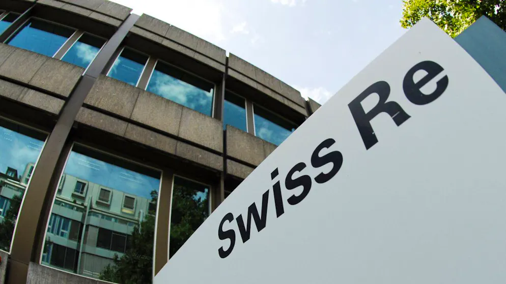 Das Logo von Swiss Re (Archivbild).