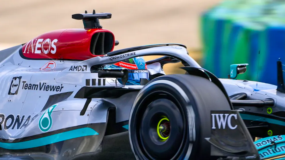 George Russell im Mercedes fährt sich in den Vordergrund
