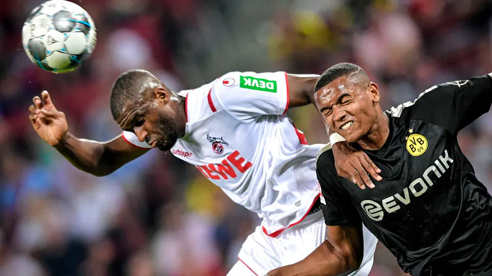Anthony Modeste (l.) – hier gegen Manuel Akanji – soll bald selbst im BVB-Trikot spielen. 