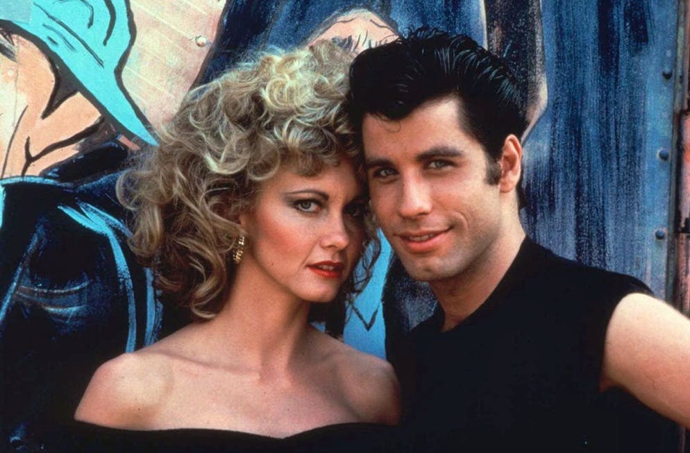 Olivia Newton-John e John Travolta in «Grease».