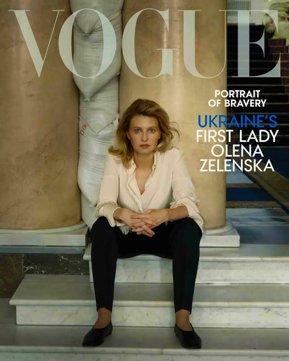 Olena Selenska, die Gattin des ukrainischen Präsidenten, auf dem «Vogue»-Titelblatt.