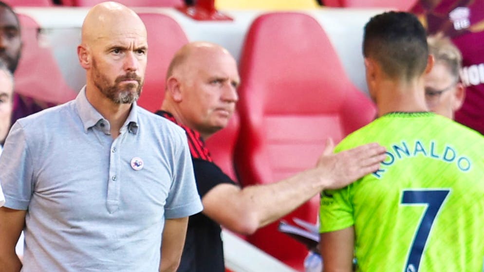 Erik ten Hag ist nach der blamablen Leistung seines Teams bedient.
