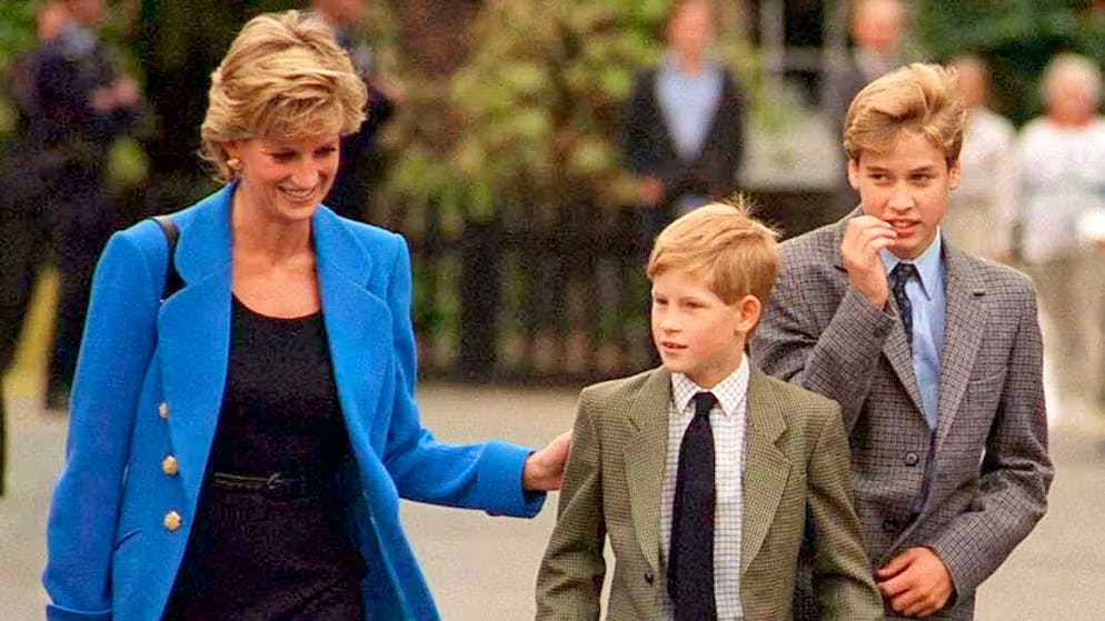 Harry e William discutono sul vero custode del destino di Diana. I principi William e Harry con loro madre Diana nel 1995.
