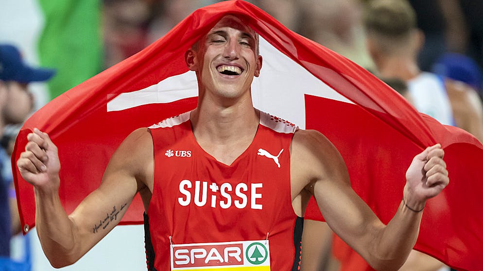Simon Ehammer holt auch bei seinem dritten Grossanlass in diesem Jahr eine Medaille.