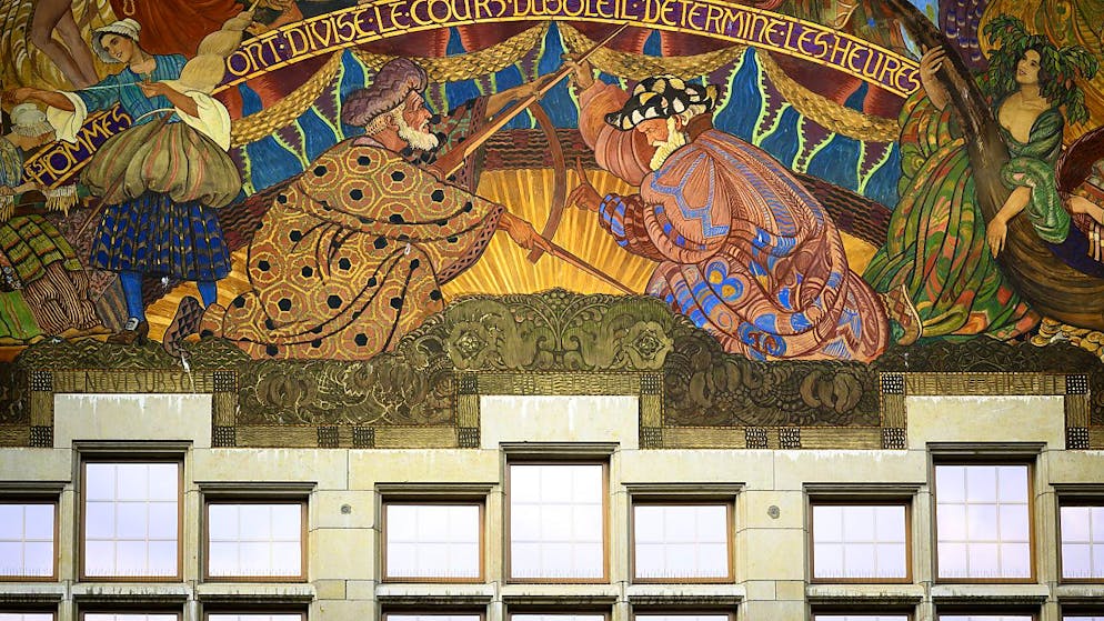 La fresque monumentale du peintre Ernest Bieler fête ses 100 ans.