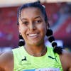 Audrey Werro gwinnt den 800 Meter Final der Frauen bei den Leichtathletik Schweizer Meisterschaften 2022, am Samstag, 25. Juni 2022 in Zuerich. (KEYSTONE/Michael Buholzer)