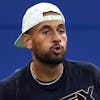 NEW YORK, NEW YORK - AUGUST 27: Nick Kyrgios of Australia in a practice session during previews for the 2022 US Open tennis at USTA Billie Jean King National Tennis Center on August 27, 2022 in the Flushing neighborhood of the Queens borough of New York City. (Photo by Julian Finney/Getty Images)