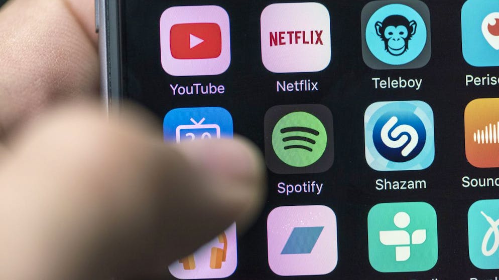 Les services de musique en ligne Spotify totalise désormais 2,5 millions d'utilisateurs en Suisse (image d'illustration).