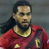 Belgium's Jason Denayer plays the ball during the UEFA Nations League soccer match between Belgium and Iceland, at the King Baudouin stadium in Brussels, Tuesday, Sept. 8, 2020. (AP Photo/Francisco Seco)