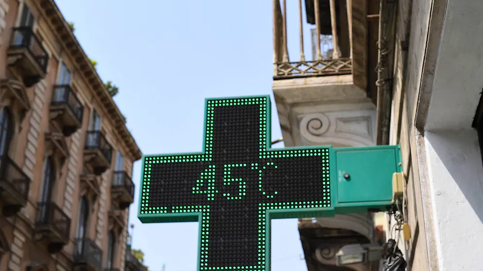 L'été 2022 a été le plus chaud jamais enregistré en Europe. Ici, 45 degrés mesurés le 11 août à Catane, en Sicile. (archives)