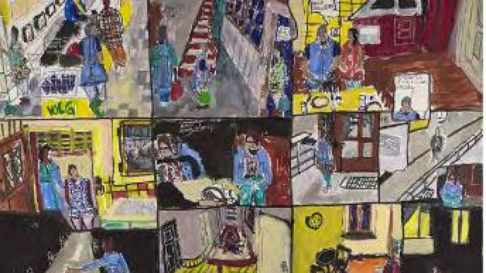 L'artiste suisse Clemens Wild (sans titre, 2012) à découvrir à L'Art Brut de Lausanne dans l'exposition "Art Brut et Bande Dessinée".