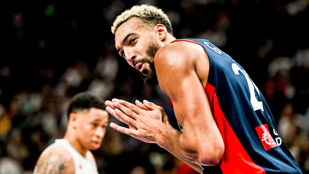 Rudy Gobert et l’équipe de France ont été sans pitié avec la Pologne vendredi.