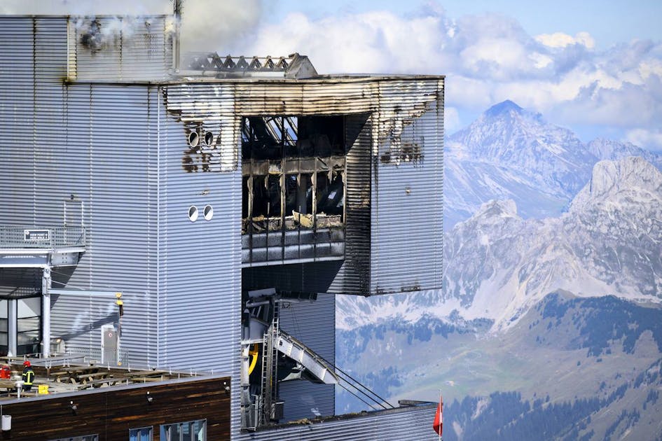 Flammes maîtrisées Glacier 3000 le bâtiment a l’air d’être «assez
