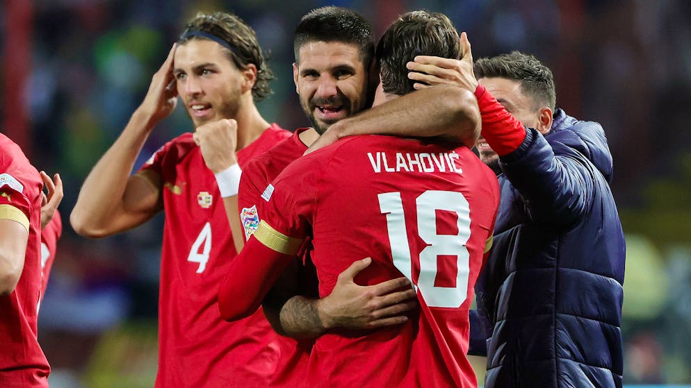 Die Serben haben eben den Aufstieg in die A-Liga der Nations League geschafft.