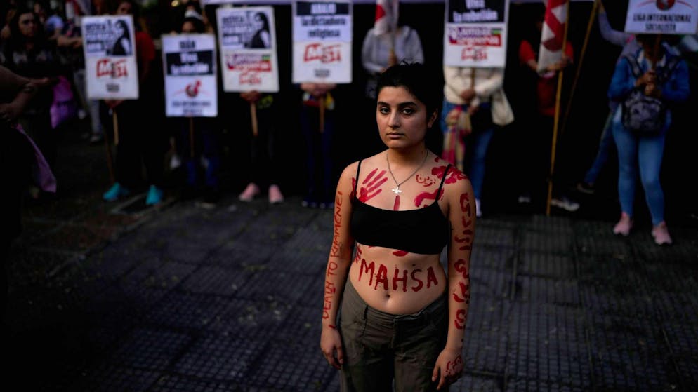 Buenos Aires am 27. September: Der Mord an Masha Amini ist selbst in Argentinien ein Thema.