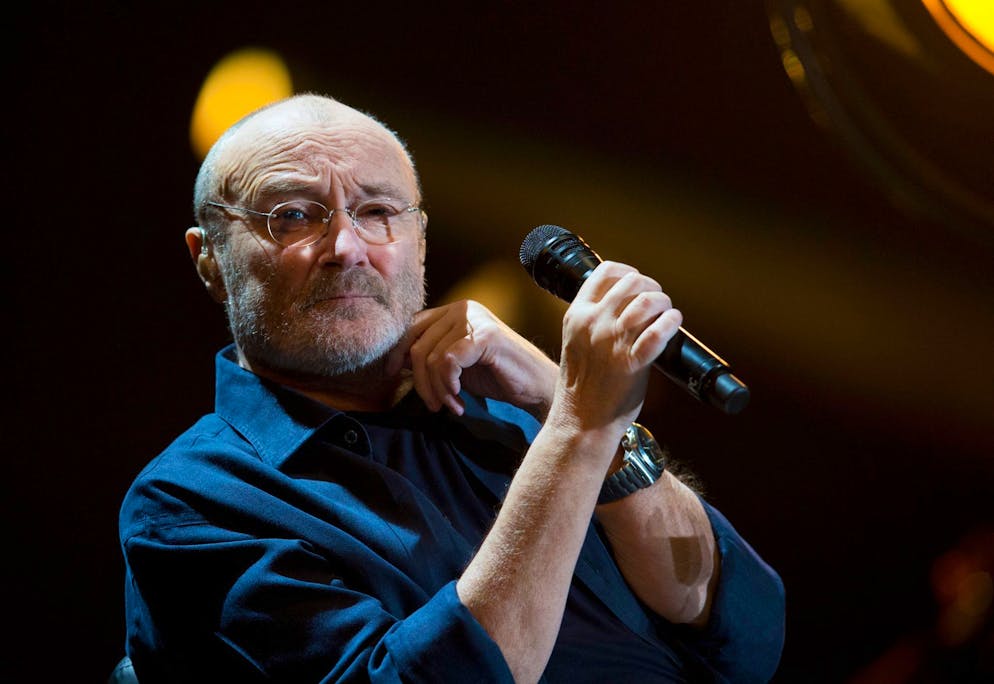 Sänger Phil Collins bei einem Auftritt in Mexiko 2018.