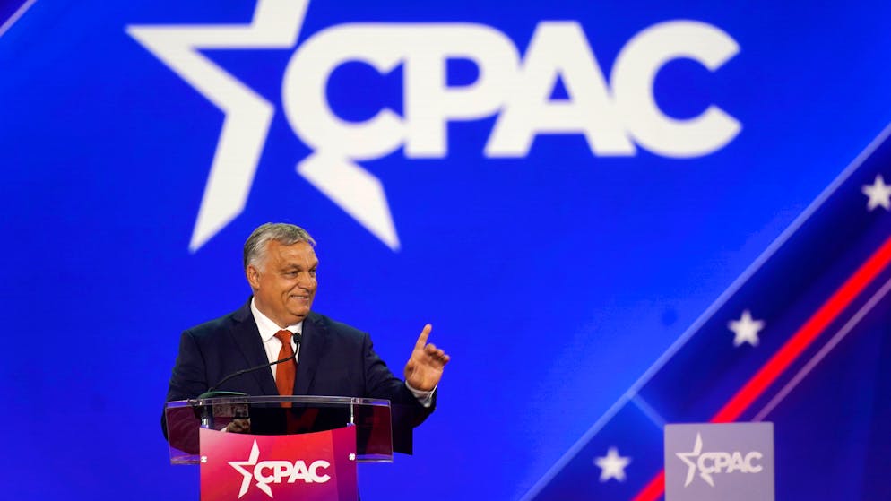 Viktor Orban am 4. August als Gastredner beim Treffen der amerikanischen Konservativen, der Conservative Political Action Conference (CPAC) in Dallas.