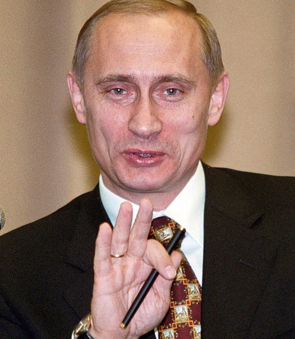 Premier Putin am 6. Oktober 1999.