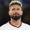 LONDON, ENGLAND - OCTOBER 05: Olivier Giroud of AC Milan dejected during the UEFA Champions League group E match between Chelsea FC and AC Milan at Stamford Bridge on October 5, 2022 in London, United Kingdom. (Photo by James Williamson - AMA/Getty Images)