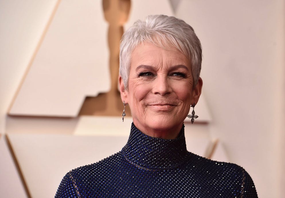 Nepo-Babys – bekannte Kids von noch bekannteren Eltern. Jamie Lee Curtis bei der Oscar-Verleihung 2022. Der Hollywoodstar stammt aus einer illustren Familie. 