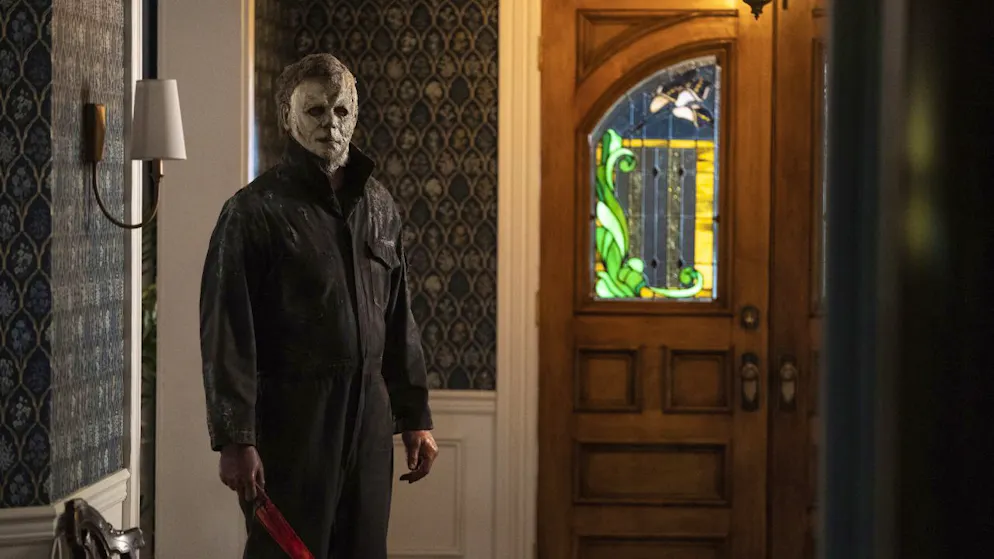 Michael Myers dans une scène du film "Halloween Ends" (photo prétexte).