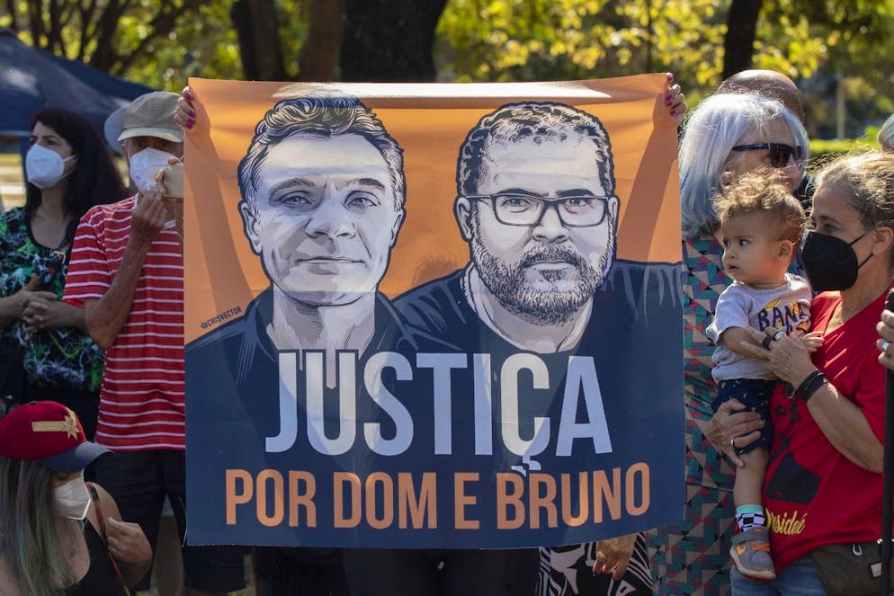 Dom Phillips, 57, and Bruno Pereira, 41, were shot on June 5 on the edge of the Javari Valley, a vast, isolated stretch of jungle on Brazil's borders with Peru and Colombia.