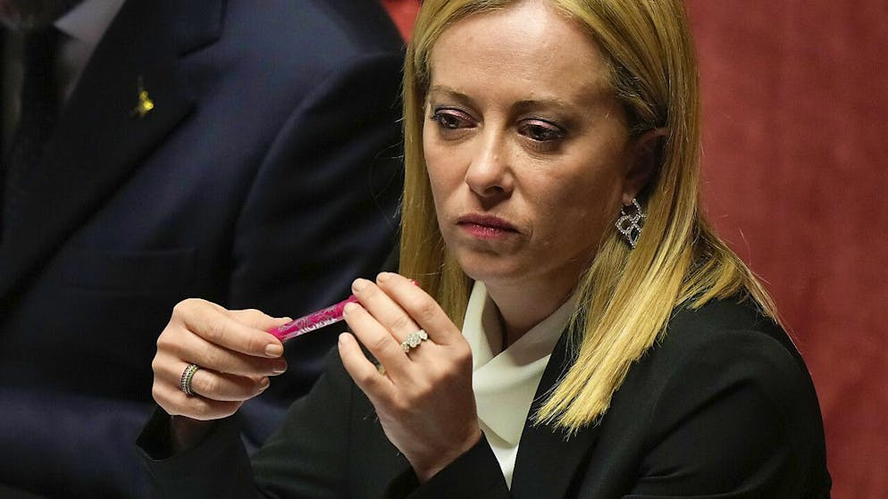 La premier italiana Giorgia Meloni