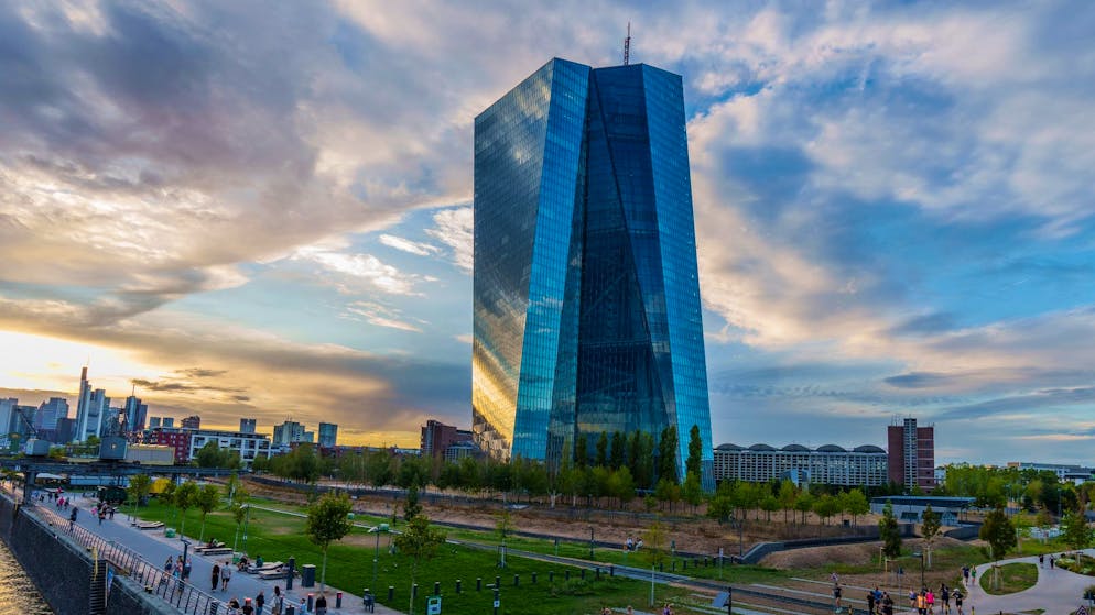 Die Zentrale der Europäischen Zentralbank (EZB) in Frankfurt/Main.