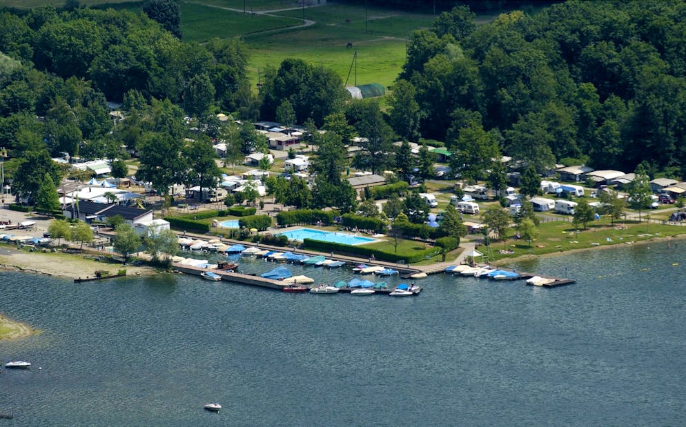 Un campeggio a Muzzano, immagine illustrativa d'archivio.  