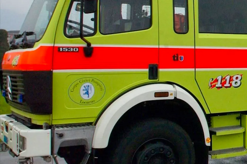 I pompieri di Locarno sono intervenuti per domare le fiamme