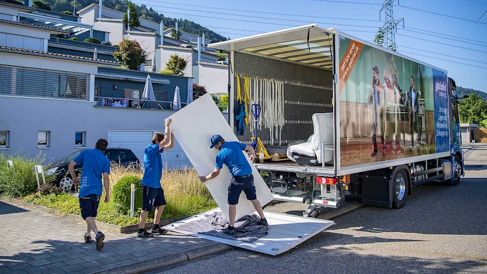 La distance entre l'ancien et le nouveau logement était en moyenne de 13 km en 2021 (image d'illustration).