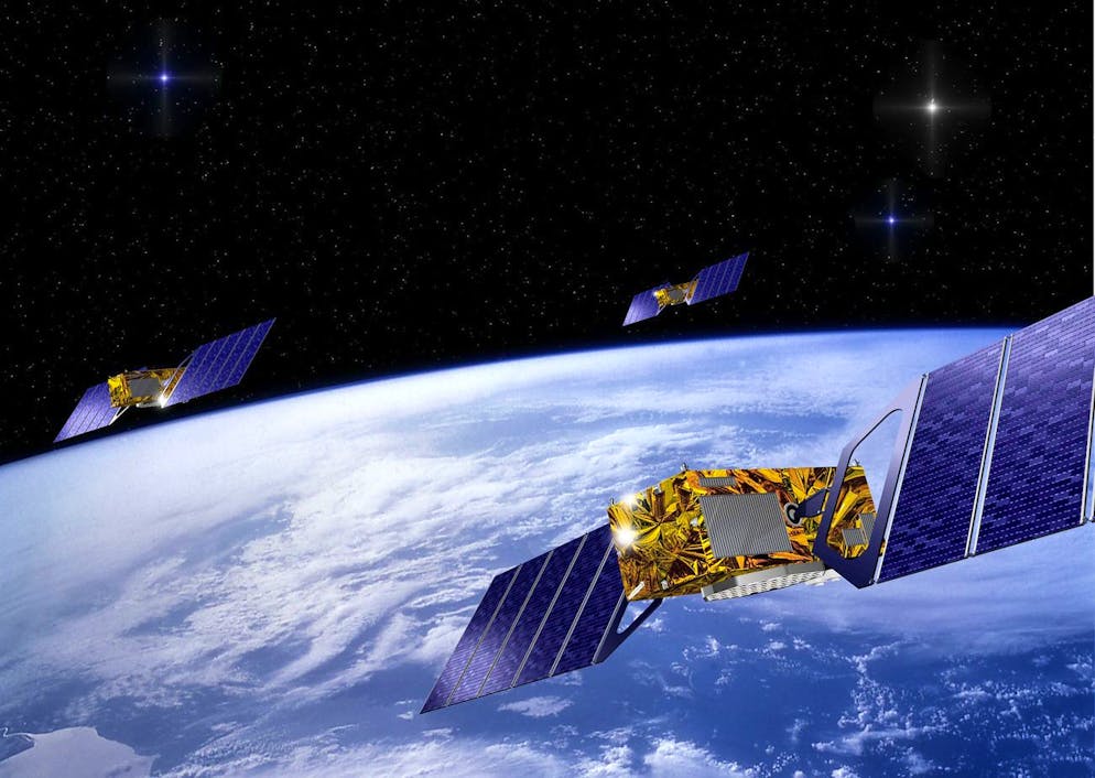 Immagine d'illustrazione. Un satellite in orbita terrestre bassa impiega circa 90 minuti per fare il giro del pianeta.