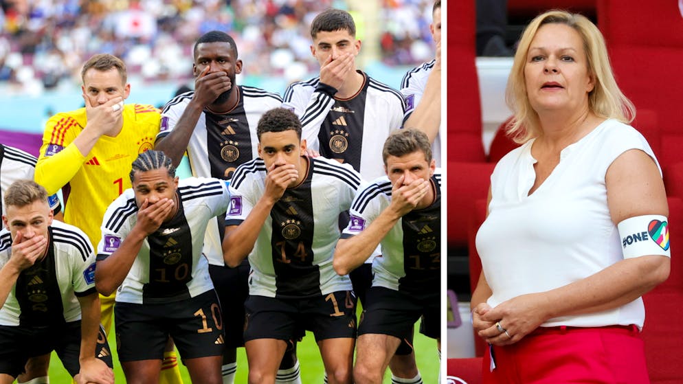 Brassards «One Love». Les Allemands et leur ministre défient la FIFA