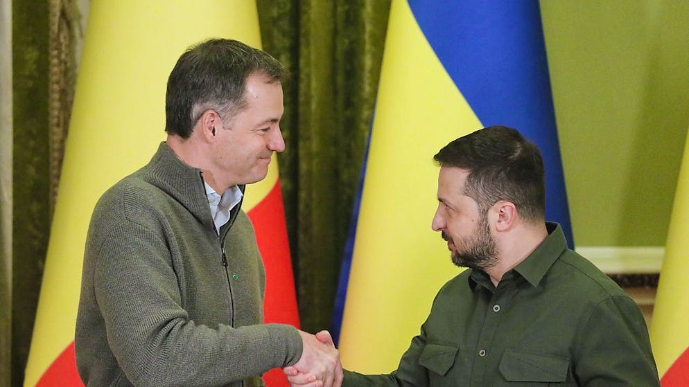 Il primo ministro belga Alexander De Croo ha incontrato oggi a Kiev il presidente ucraino Volodymyr Zelensky.