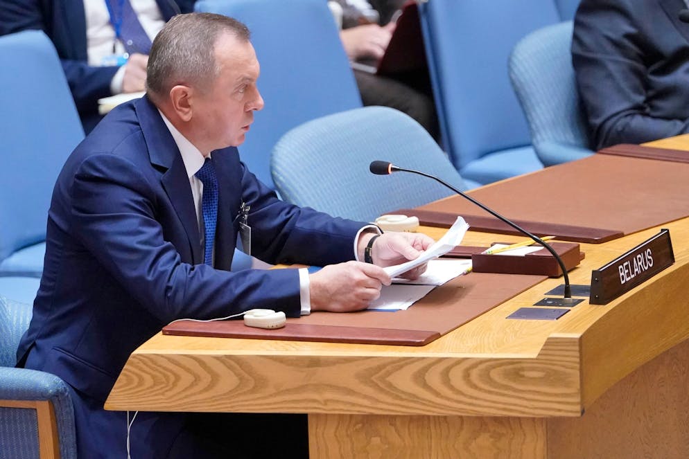 Il ministro degli Esteri bielorusso Vladimir Makei