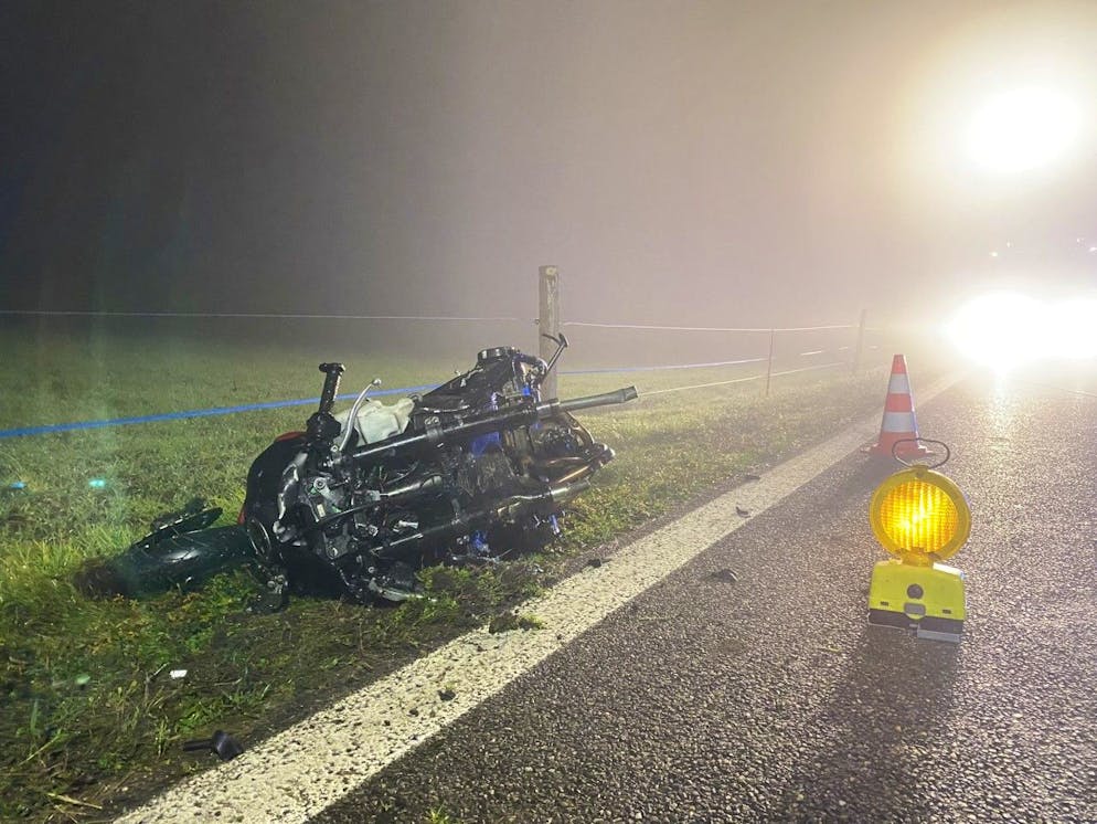 Quello che rimane della moto