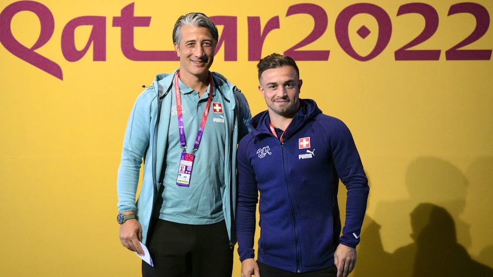 Murat Yakin, (sinistra) e Xherdan Shaqiri