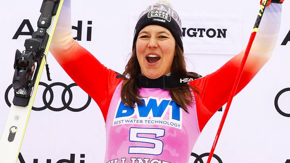 Eine grosse Erleichterung. Endlich gewinnt Wendy Holdener ihr erstes Slalom-Rennen.