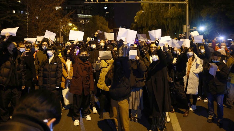 Des manifestations d'une ampleur inédite ont éclaté en Chine dimanche pour protester contre la politique draconienne du «zéro Covid» de Pékin.