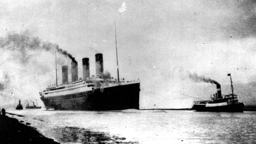 Il transatlantico Titanic in una foto del 10 aprile 1912.