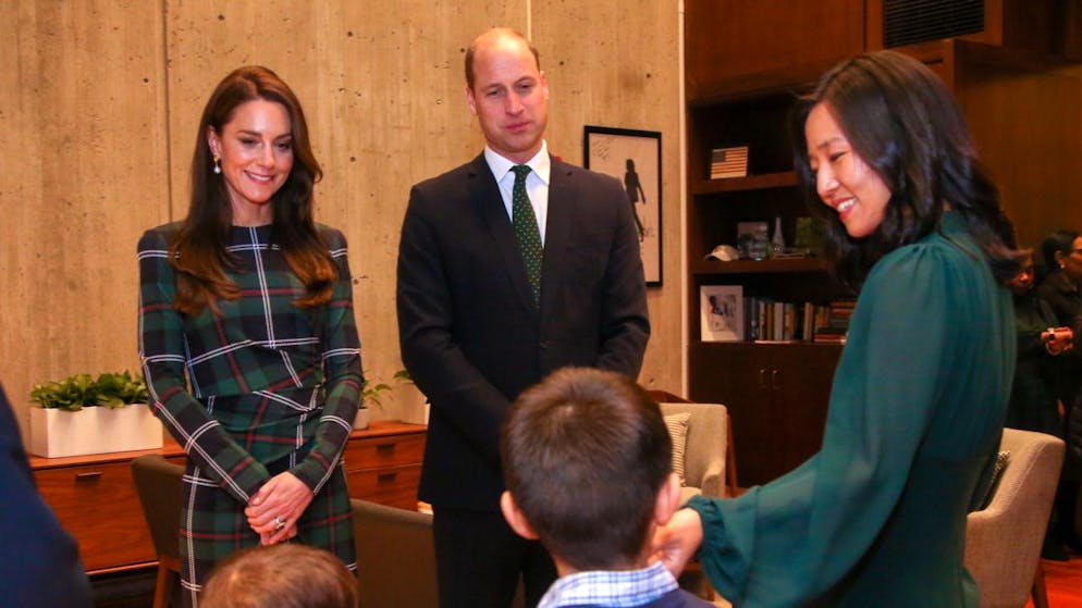 Le prince William et sa femme Catherine ont été reçus par la maire de Boston Michelle Wu.