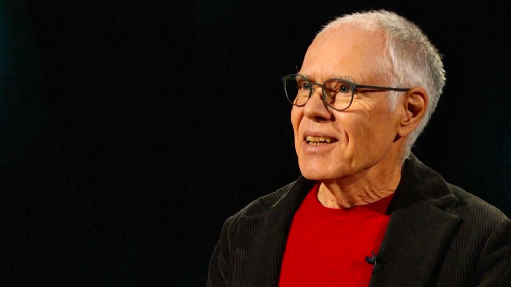 Moritz Leuenberger bei «Schawinski». «Damit man ja nicht wieder einen Shitstorm auslöst»