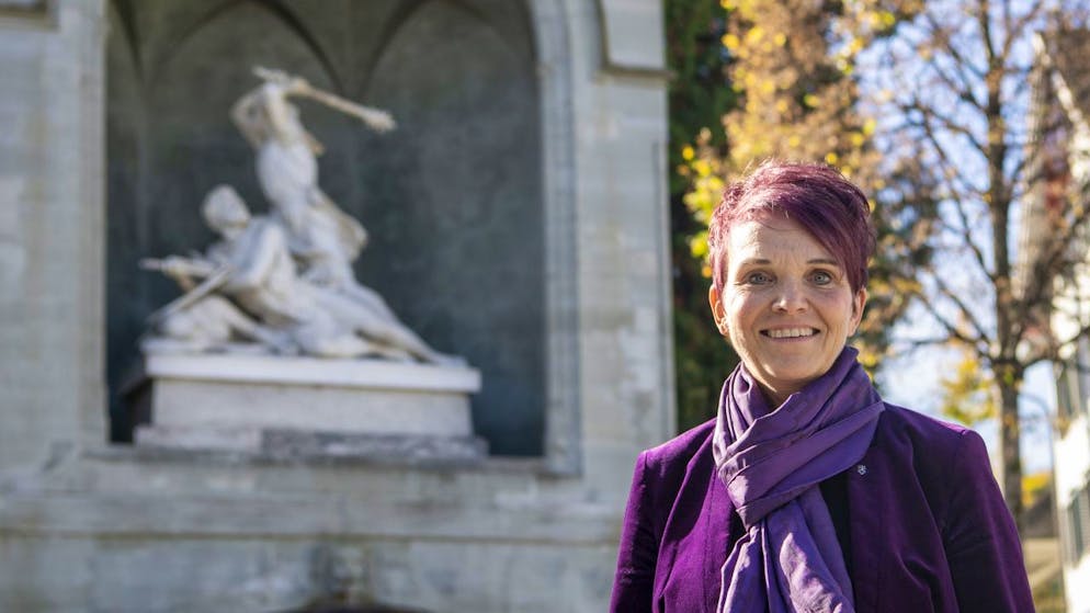 Michèle Blöchliger (SVP) legt in ihrem ersten Amtsjahr als Finanzdirektorin ein rotes Budget vor. (Archivaufnahme)