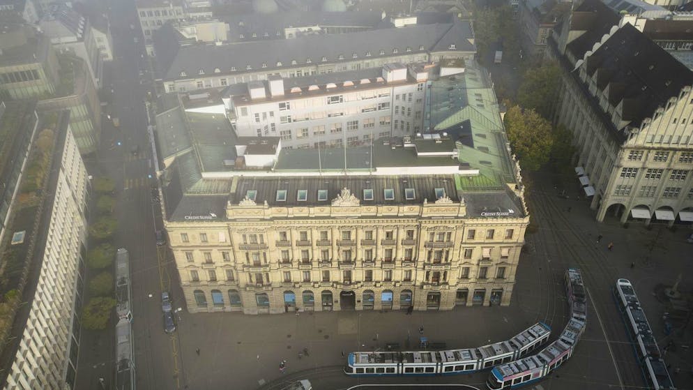 Der Hauptsitz der Credit Suisse am Zürcher Paradeplatz: Der Abwärtstrend bei der Aktie der angeschlagenen Grossbank war zuletzt nicht zu stoppen