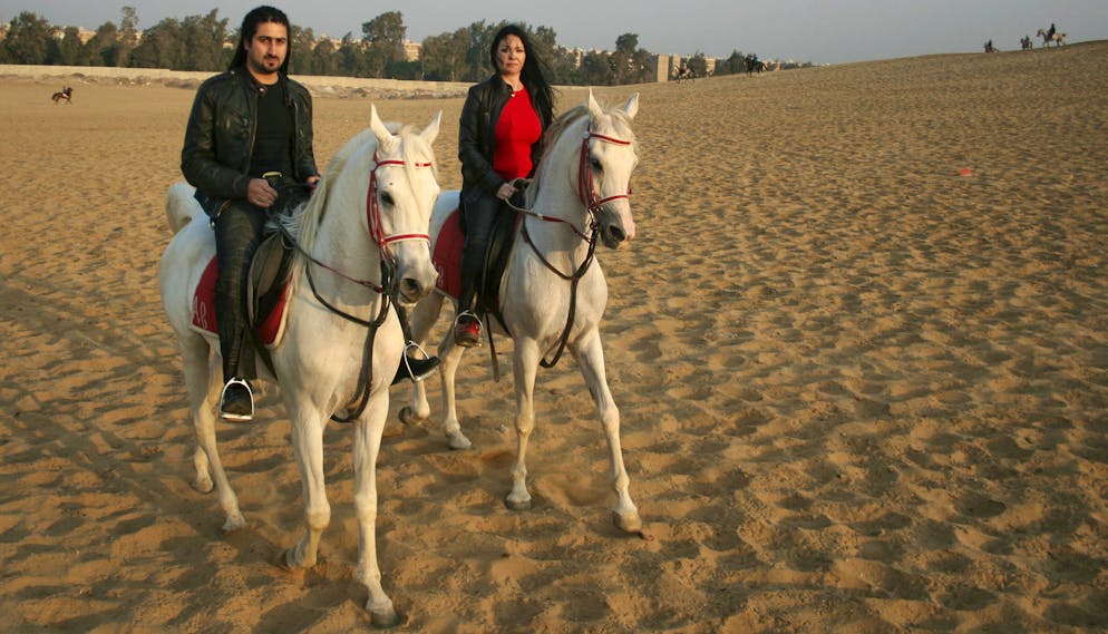 Omar bin Laden und Zaina Alsabah im Januar 2008 in Gizeh in Ägypten.