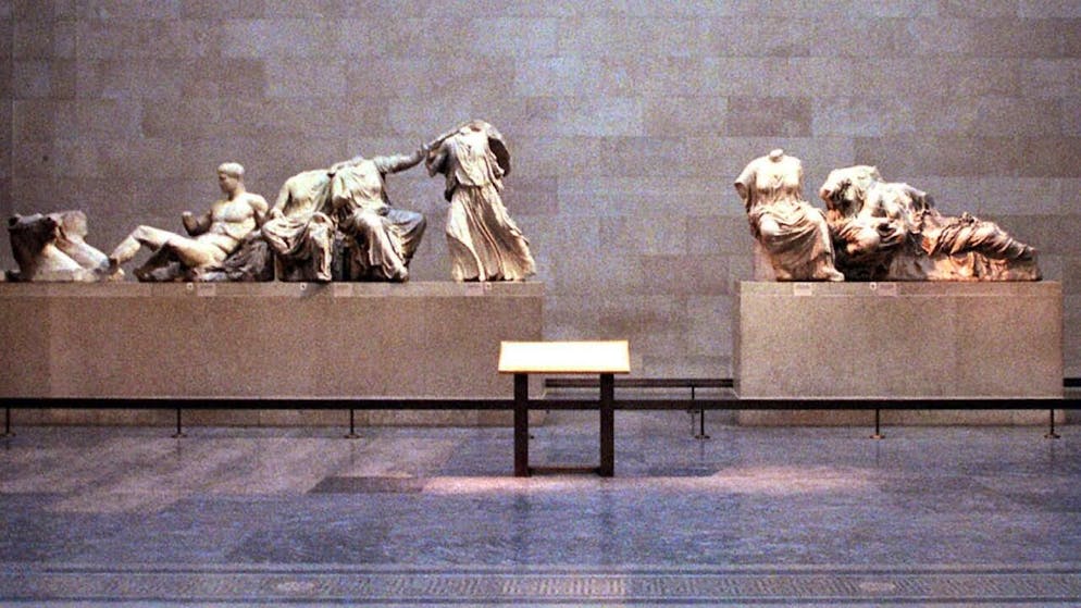 La Grèce demande depuis le début du XXe siècle la restitution d'une frise de 75 mètres détachée du Parthénon, actuellement exposée au British Museum (archives).