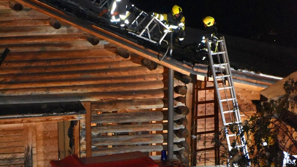 L'incendio di Bargung ha interessato la zona del tetto.