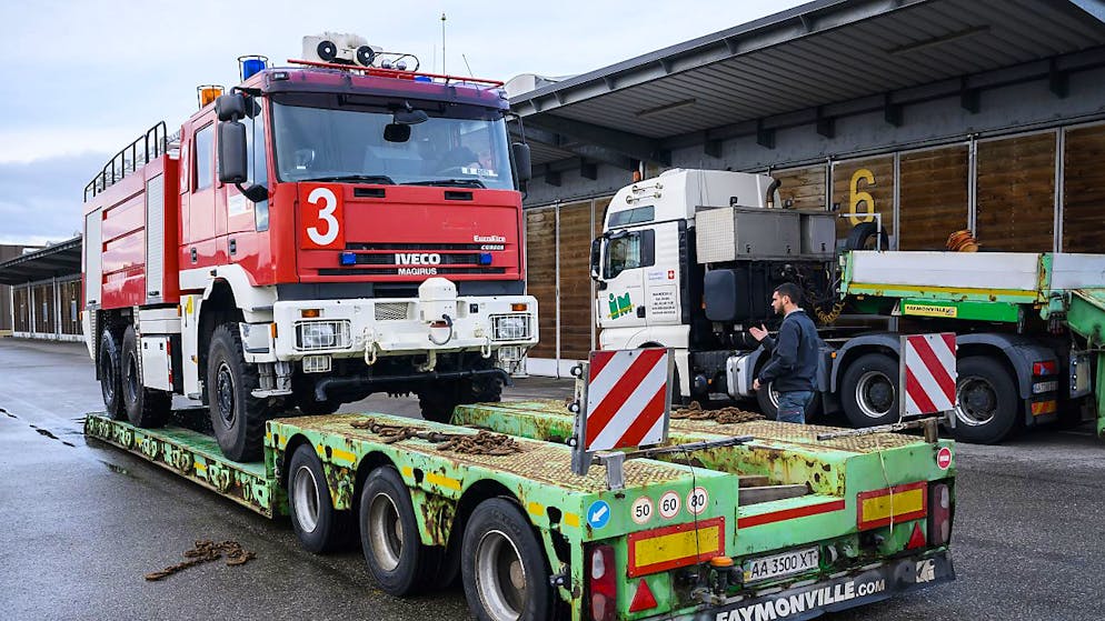 Il Consiglio degli Stati ha previsto più mezzi per la ricostruzione e l'aiuto civile all'Ucraina (qui un camion dei pompieri destinato a Kiev).