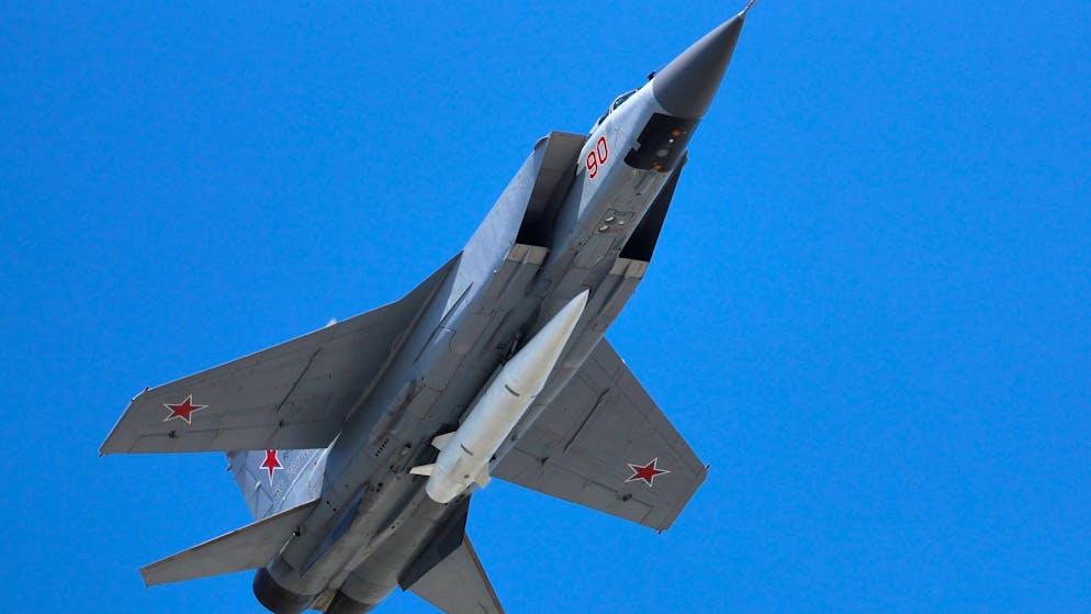 Eine Mikojan MiG-31 der russischen Luftwaffe.